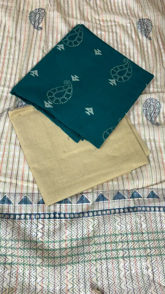 Block print cotton suit