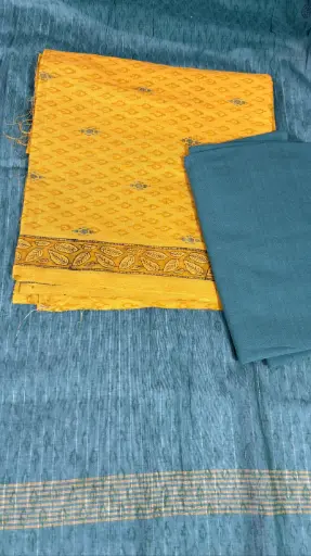Block print cotton suit
